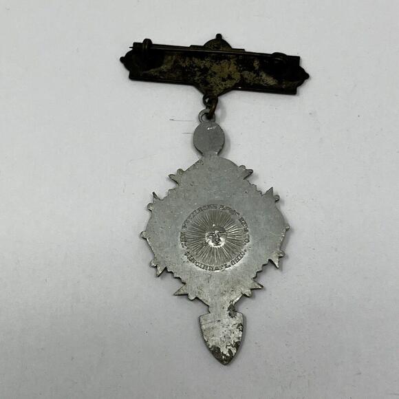 1895 Masonic Medallion Knights Templar KT Boston Bridgeport Hamilton CT Medal - Picture 5 of 7